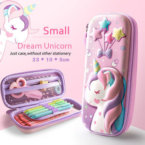 3D Unicorn Pencil Case