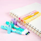 Double Sided Highlighter With Stamp (6 pcs/Set)