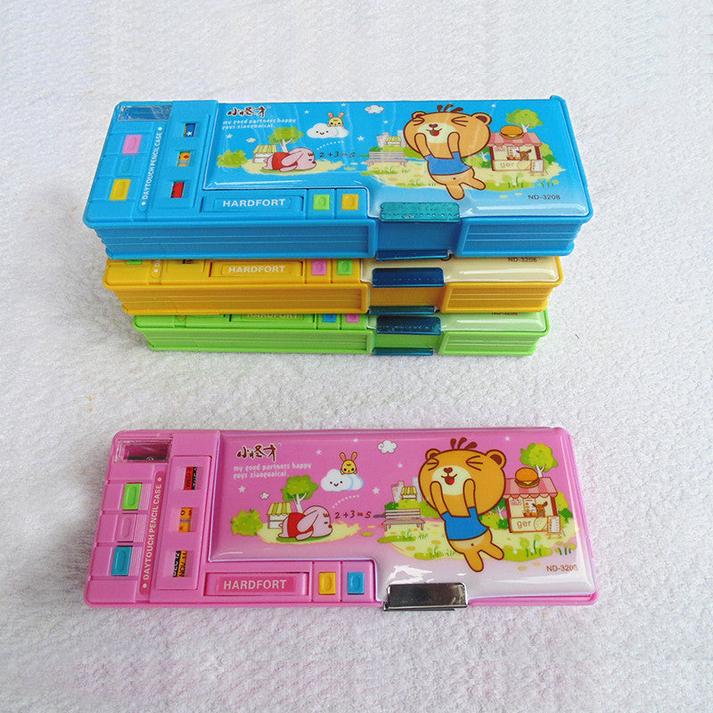 Good Friend Multi-Compartment With Buttons Pencil Box – Pencil Box Factory
