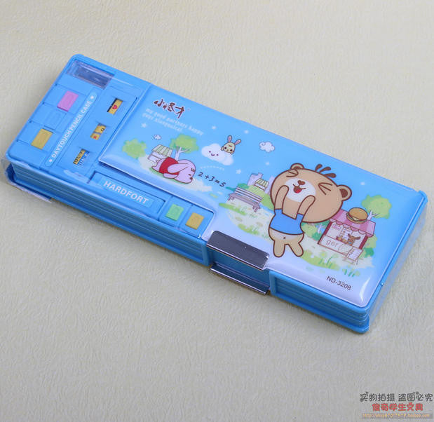 Good Friend Multi-Compartment With Buttons Pencil Box – Pencil Box Factory