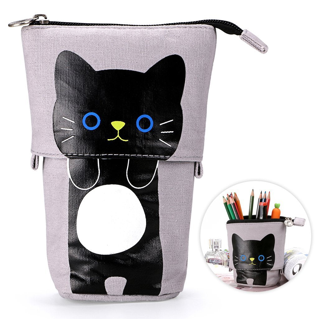 Cat Face Roll Up Pencil Case – StationeryMore