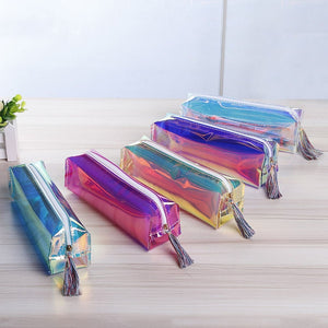 Colorful Shiny Metallic Style Pencil Pouch