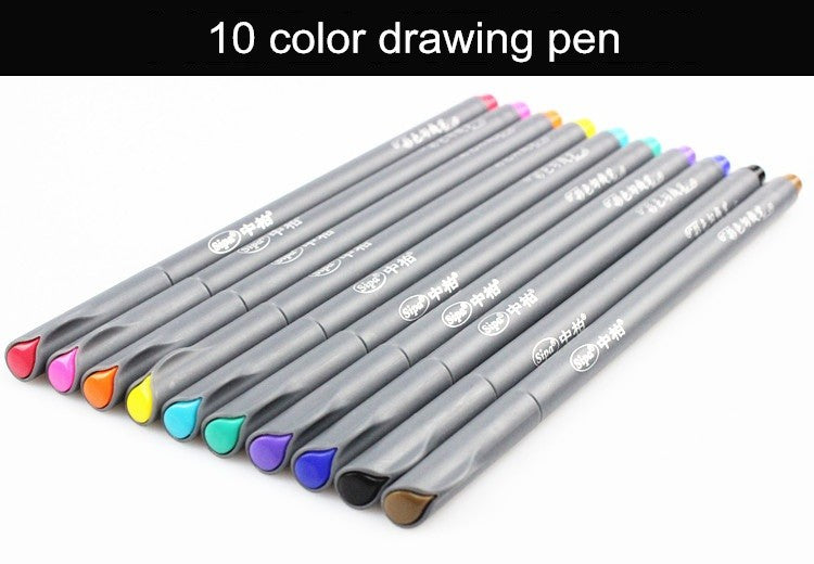  0.38mm Fine line Colored Drawing Pen Finliner Coloring