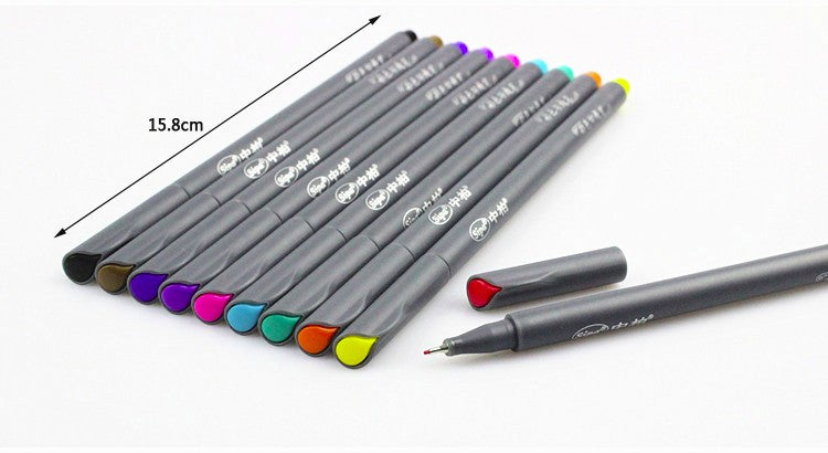 MyLifeUNIT: Fineliner Color Pen Set, 20 Pieces Colored Fine Liner Sketch  Drawing Pens, 10 Assorted Colors