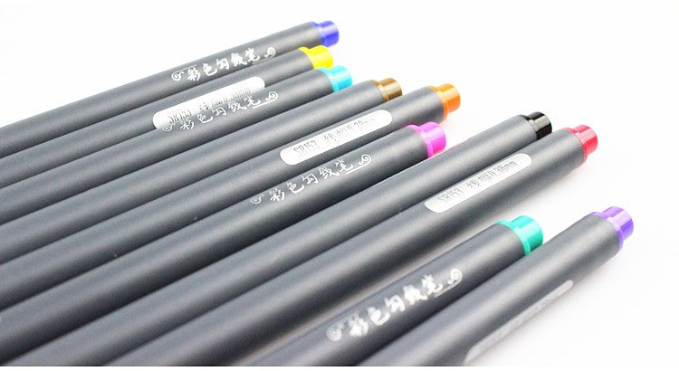 Fine line drawing pen Different Colors (10 pcs/set) – Pencil Box Factory