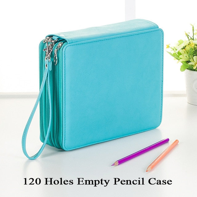 Dropship 1pc Portable Colored Pencil Case, 120 Slots Colored