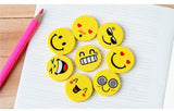 Cute Smiley Emoji Rubber Erasers