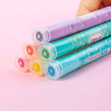 Double Sided Highlighter With Stamp (6 pcs/Set)
