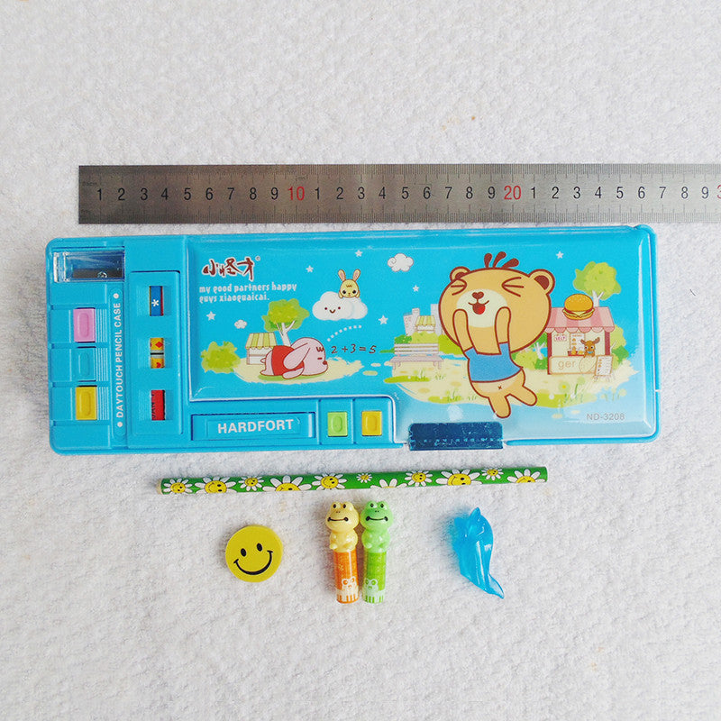 Good Friend Multi-Compartment With Buttons Pencil Box – Pencil Box