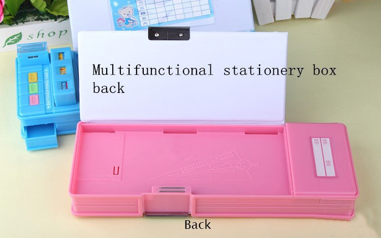 Good Friend Multi-Compartment With Buttons Pencil Box – Pencil Box
