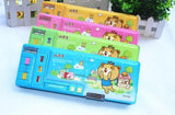 Good Friend Multi-Compartment With Buttons Pencil Box