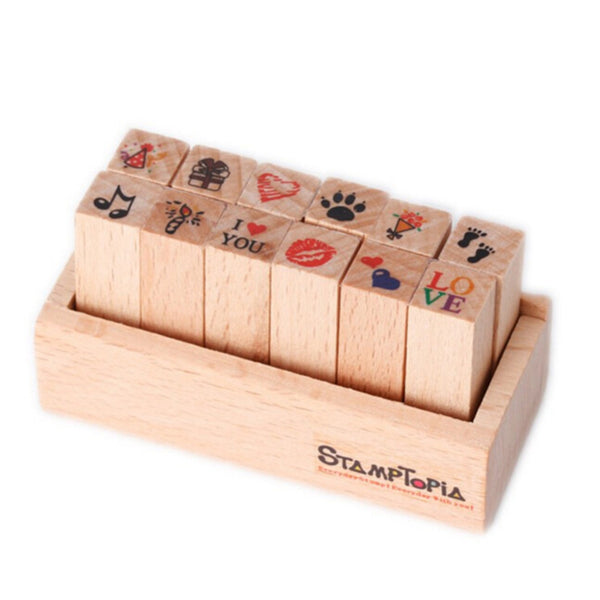 Cute Mini 12 Pieces Stamps – Pencil Box Factory
