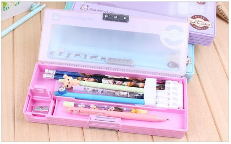 Baker Ross Transparent Pencil Cases (Pack of 10) Stationery