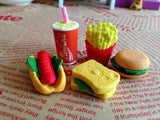 Fast Food Erasers (6 per set)