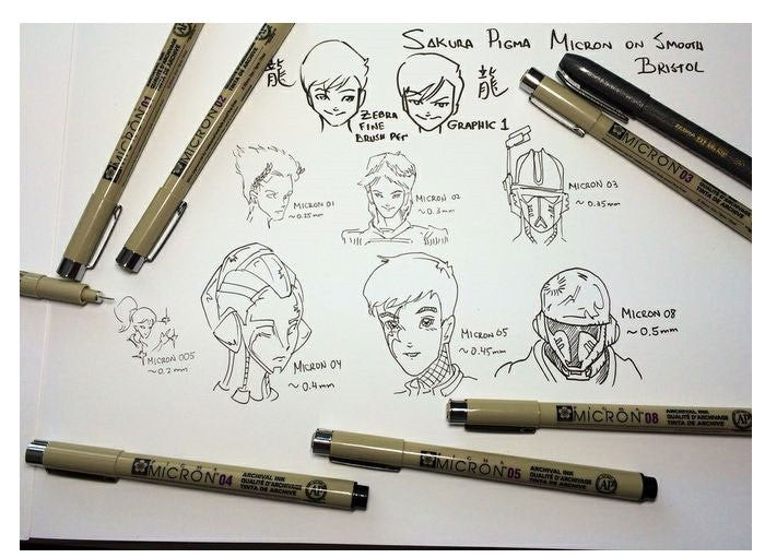 Sakura Pigma Micron Pens - 7pcs full set - Kumastationerycrafts – KUMA  Stationery & Crafts